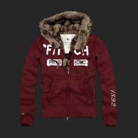 heren abercrombie fitch full-zip hooded fur outwear phys educ 1892 dieprode Overhemd Uitgaan 90ieb127